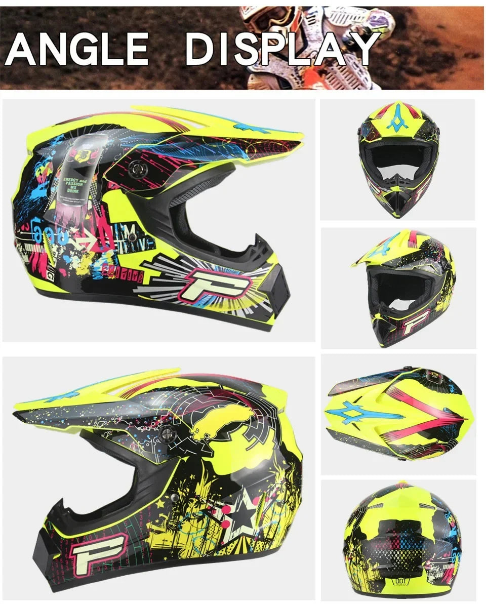 Casco Integral Moto Todoterreno | Downhill y Cross - ¡Incluye 3 Regalos!