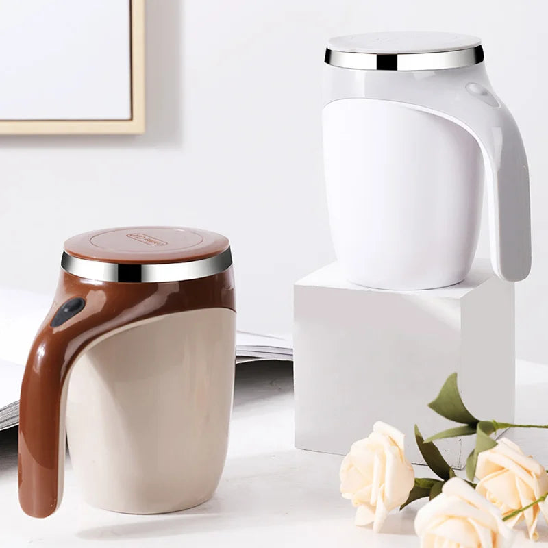 Automatic Mixing Cup Stirring Coffee Mug Electric Milk Mug Stainless Steel Mixing Magnetic Rotating Usb Charging Juice Water Cup