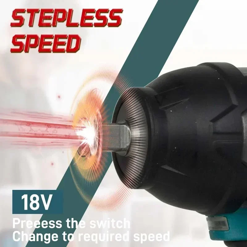Makita DTW700 Cordless 1000N.m Impact Wrench Brushless Electric Wrench Screwdriver Large Torque Auto Repair Power Tools