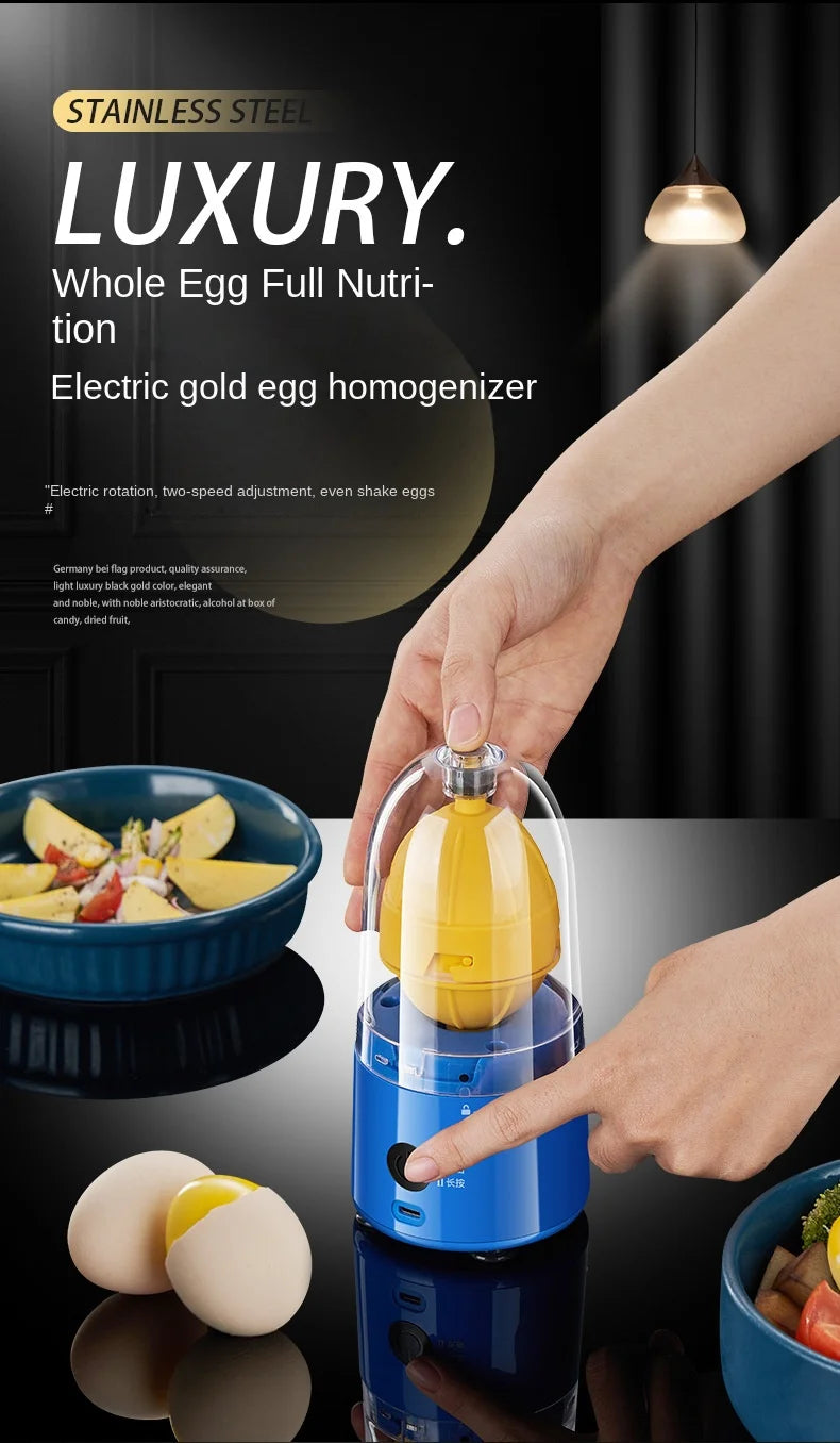 Electric Portable Automatic Egg Beater Egg Yolks and Egg Whites Mixer USB Rechargeable Spinner Shaker Kitchen Cooking Tools