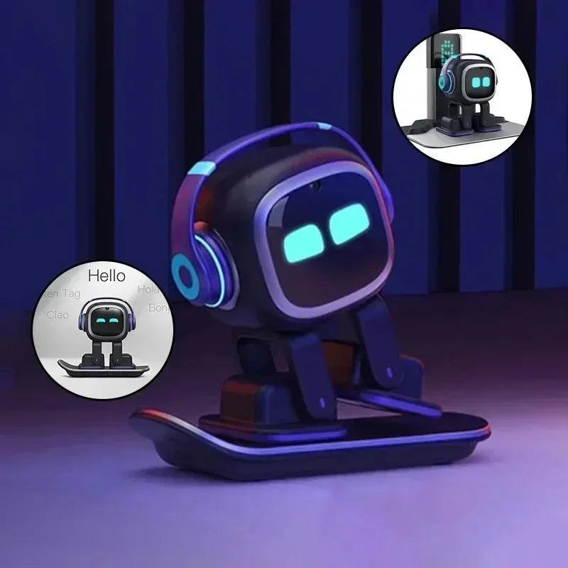 New Upgraded AI EMO Desktop Robot Intelligent Real-Time Chat Interaction, Built-In ASR Voice Recognition for Smooth Conversation