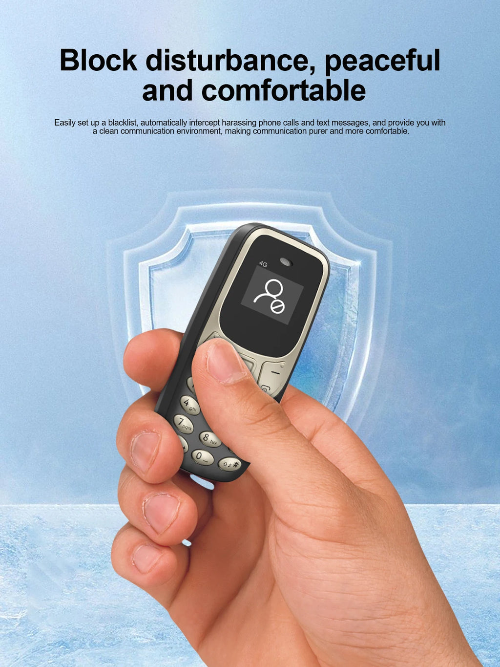 SERVO BM10 LTE 4G Mini Mobile Phone Dual SIM Standby Call Recording Speed Dial Blacklist Alarm Clock Small Feature Backup Phones