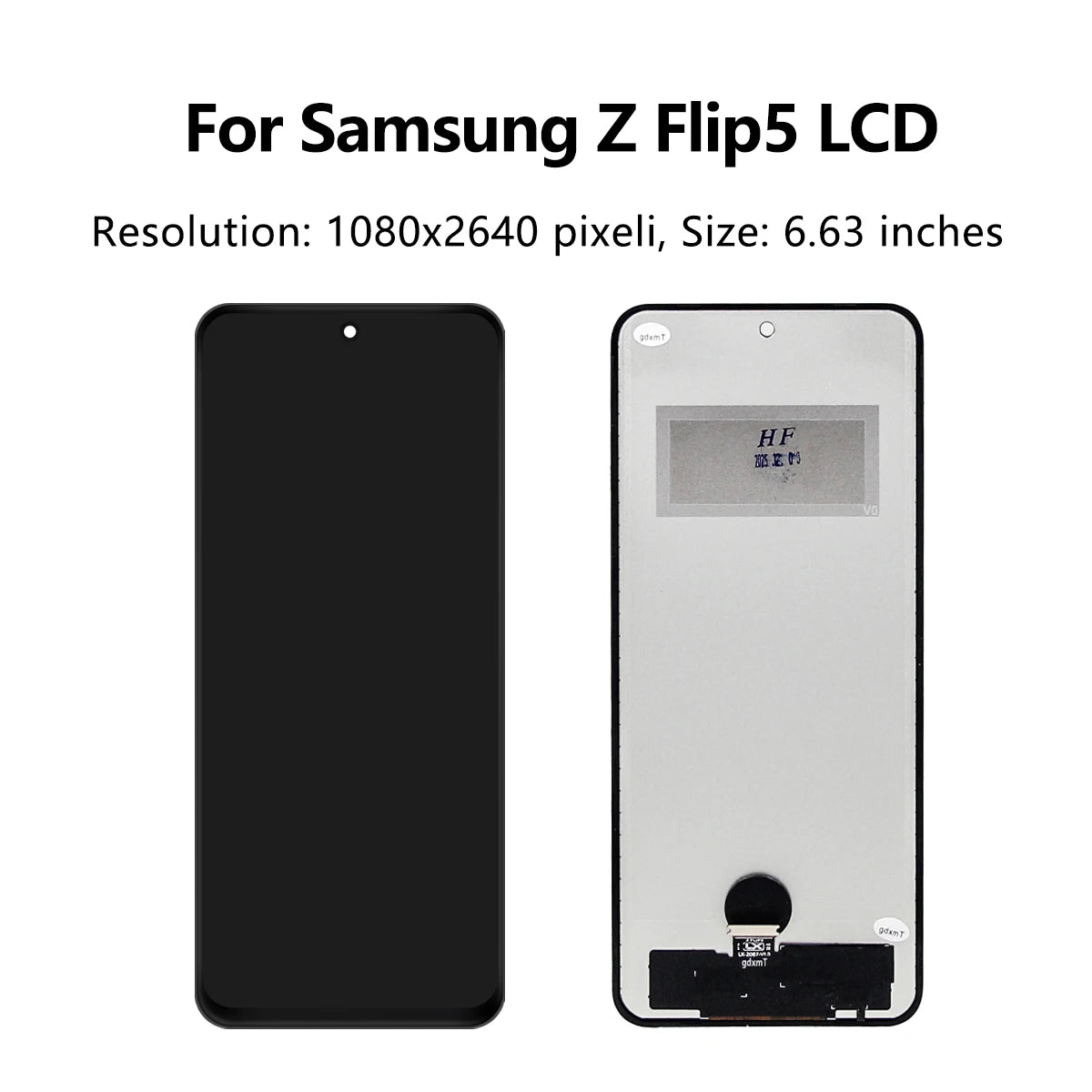 Tested Z Flip5 5G SM-F731B F731U F731W F731N For Samsung For Z Flip 5 LCD Display Touch Screen Digitizer Assembly Replacement