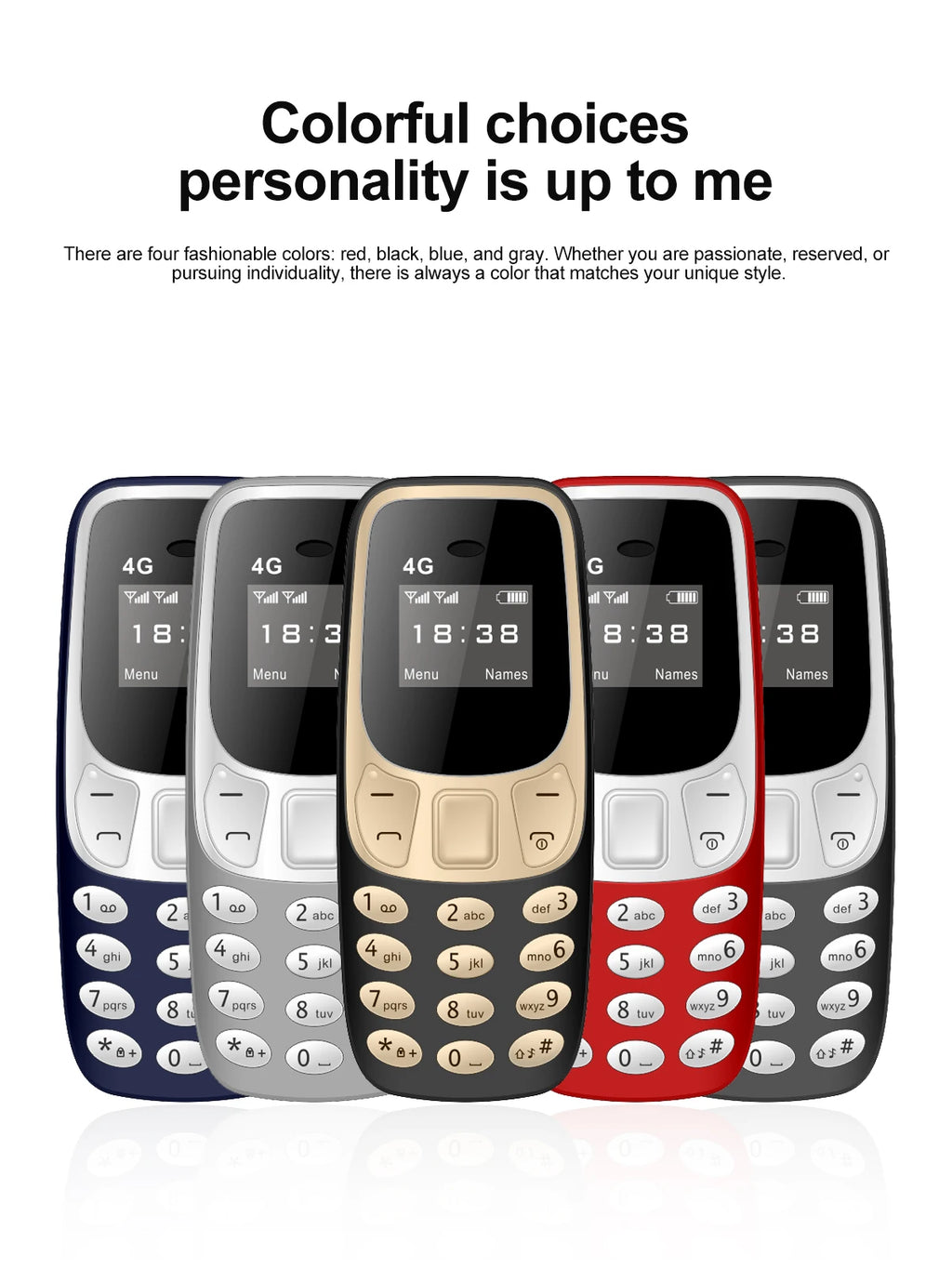 SERVO BM10 LTE 4G Mini Mobile Phone Dual SIM Standby Call Recording Speed Dial Blacklist Alarm Clock Small Feature Backup Phones