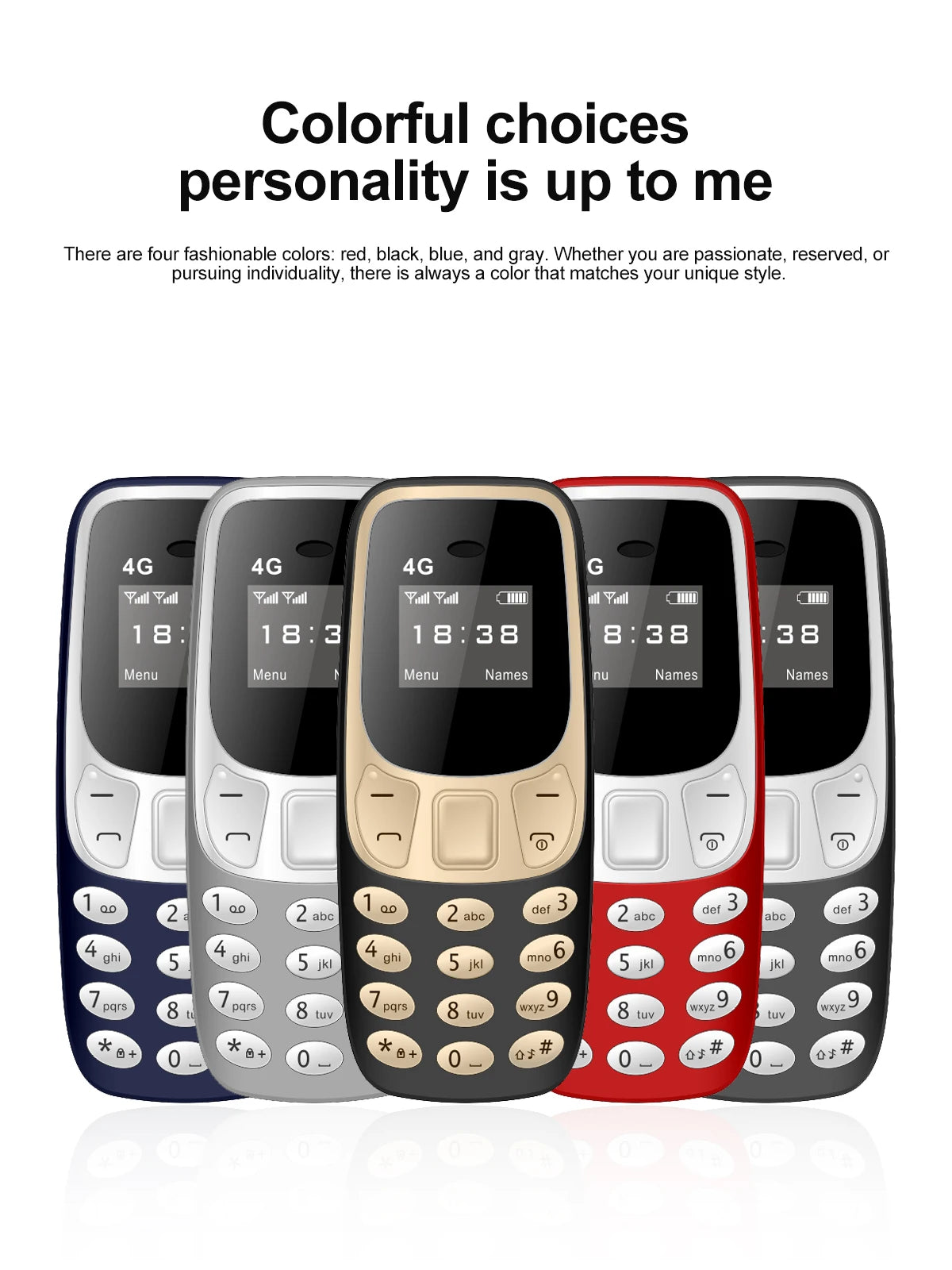 SERVO BM10 LTE 4G Mini Mobile Phone Dual SIM Standby Call Recording Speed Dial Blacklist Alarm Clock Small Feature Backup Phones