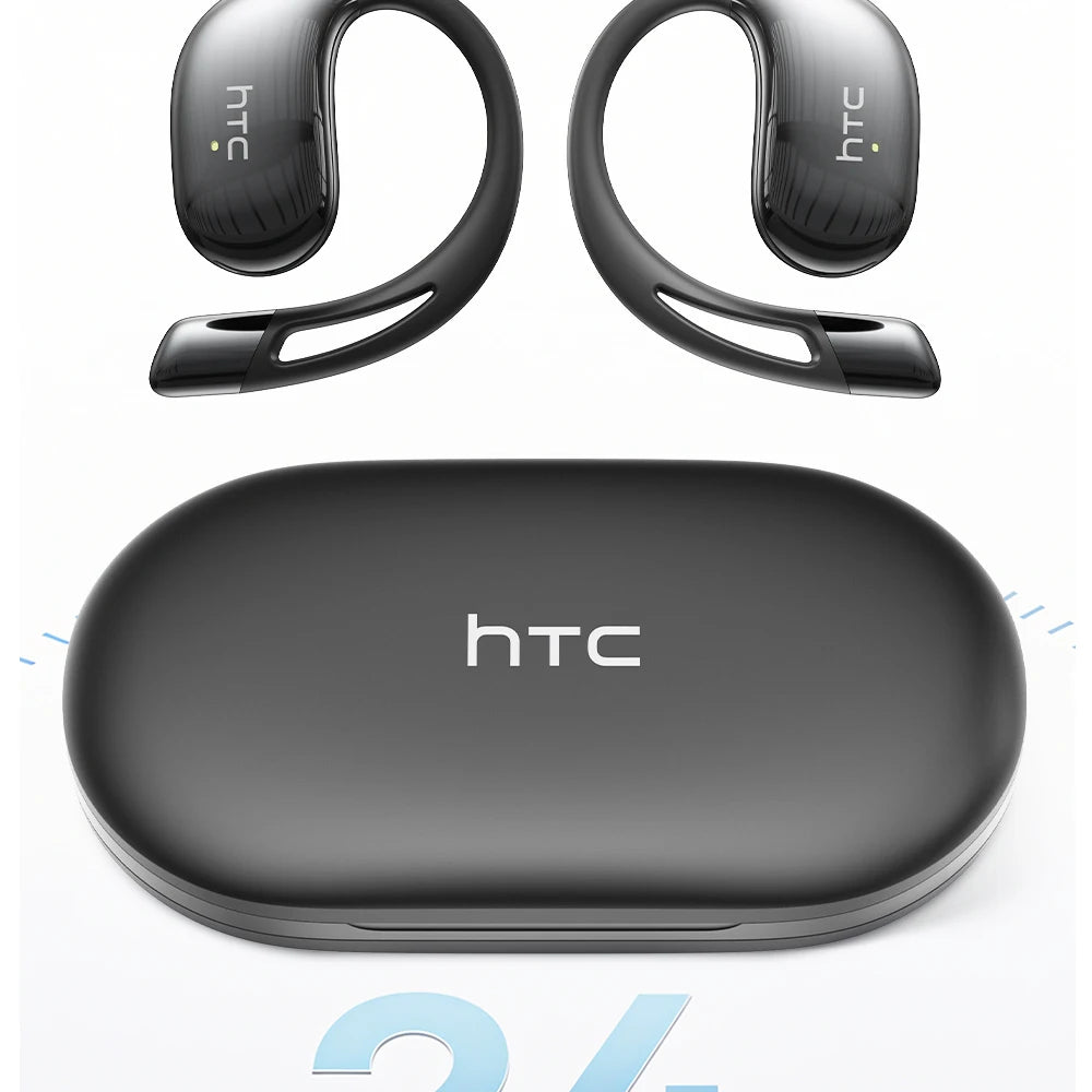 【HTC NE57】 Bluetooth V6.0 Earphones AI Translator Earbuds OWS Sport Wireless Headphones Comfort Earhooks Long Life with Mic