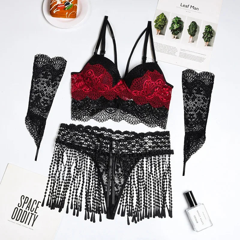 Tornova Lingeries Woman Sexy Lingerie Woman Senxual Women's Bras and Underwear Intimate Clothing Sets for Women Bra See-through