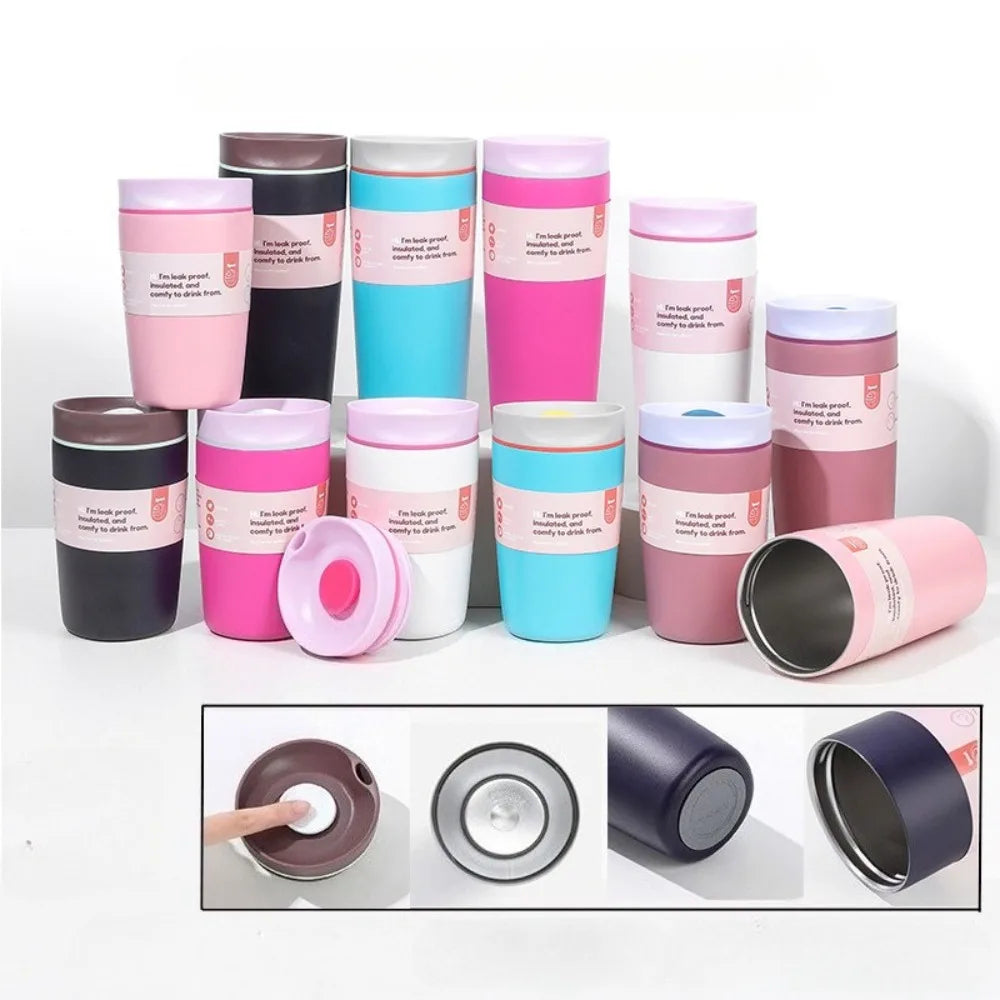 20 Oz 304 Stainless Steel Coffee Mug, Hot Coffee Travel Mug BPA Free Leakproof Reusable Iced Coffee Mug Keeps Hot or Cold