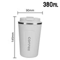380/510ML Double‑Wall Stainless Steel Insulated Coffee Mug, Leak‑Proof Car Travel Tumbler for Home Outdoor Tea Water Drinking
