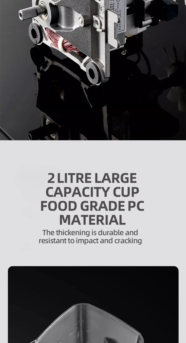 Fully Automatic Wall-Breaking Commercial Blender High Power Stationary Mixer Food Processor Ice Smoothie Juicer Machine Kitchens
