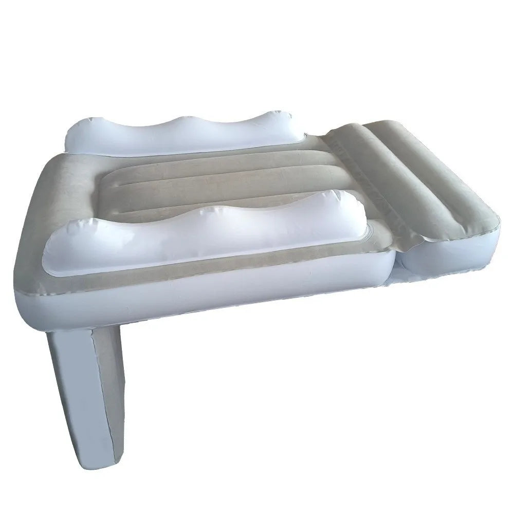 PVC Material Airplane Bed Inflatable Heavy Duty Kids Travel Bed Sleeping Cushion Hold Up To 88LBS Air Bed Seat Extender