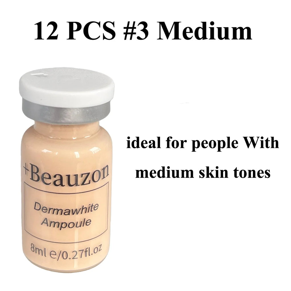8ml BB Cream Hyaluronic Acid Facial Glow Serum Ampoule Essence Peptide Moisturizing Foundation Skin Rejuvenation Care Beauzon