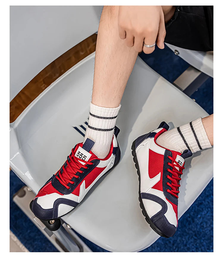 Men's Breathable Casual Sneakers Luxury Trainer Fashion Loafers Comfortable Running Shoes for Male