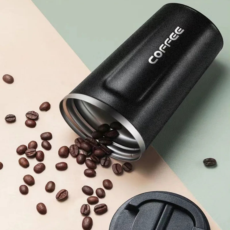 Thermo Cafe Coffee Mug Car Thermos Mug 380/510ML Leak_Proof Travel Thermo Cup for Tea Water Coffee Double Stainless Steel