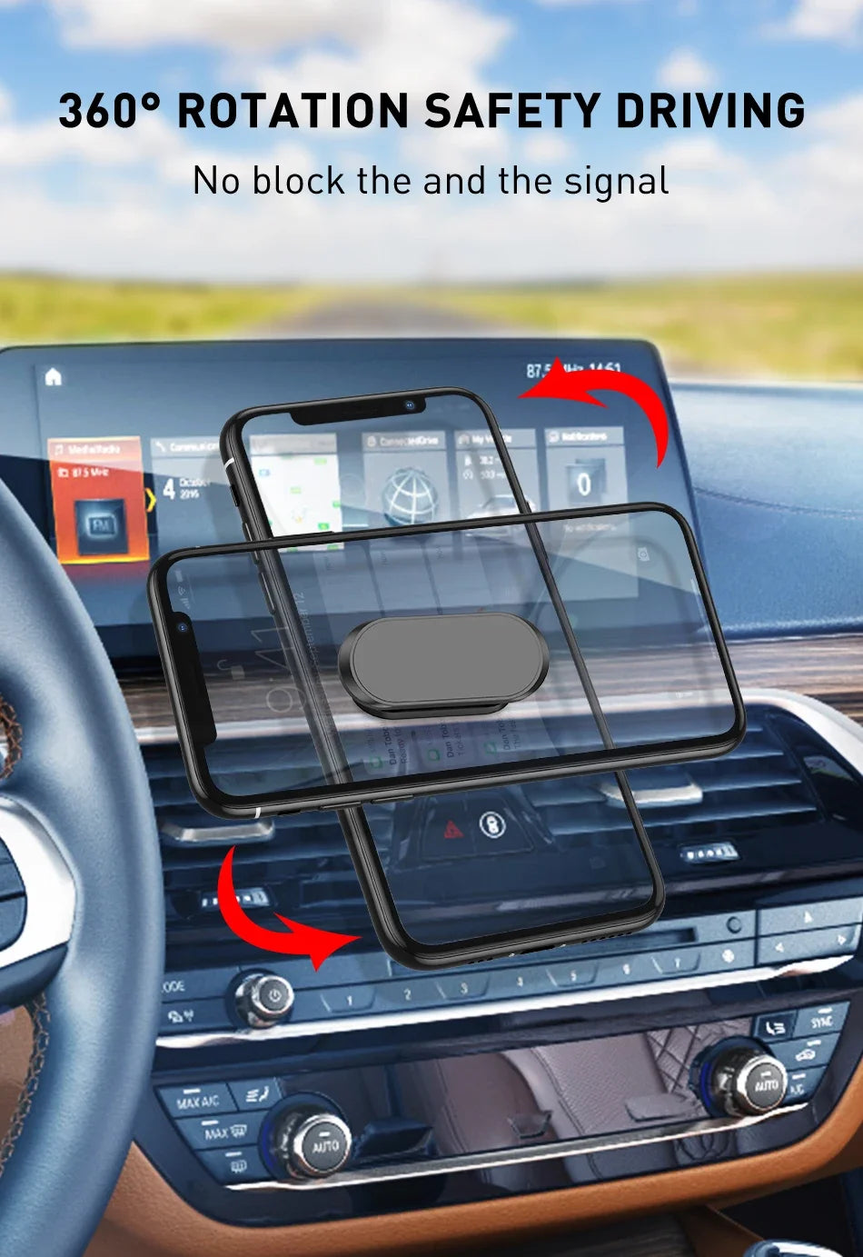 Magnetic Car Phone Holder Stand Mobile Cell Air Vent Magnet Mount GPS Support in Car For iPhone 15 14 13 X Xiaomi Samsung Huawei