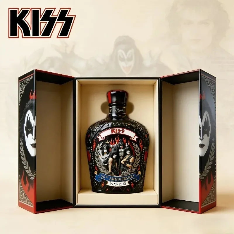 KISS Band 56th Anniversary Crown Royal Collectible Whiskey, Rock Legend Collaboration