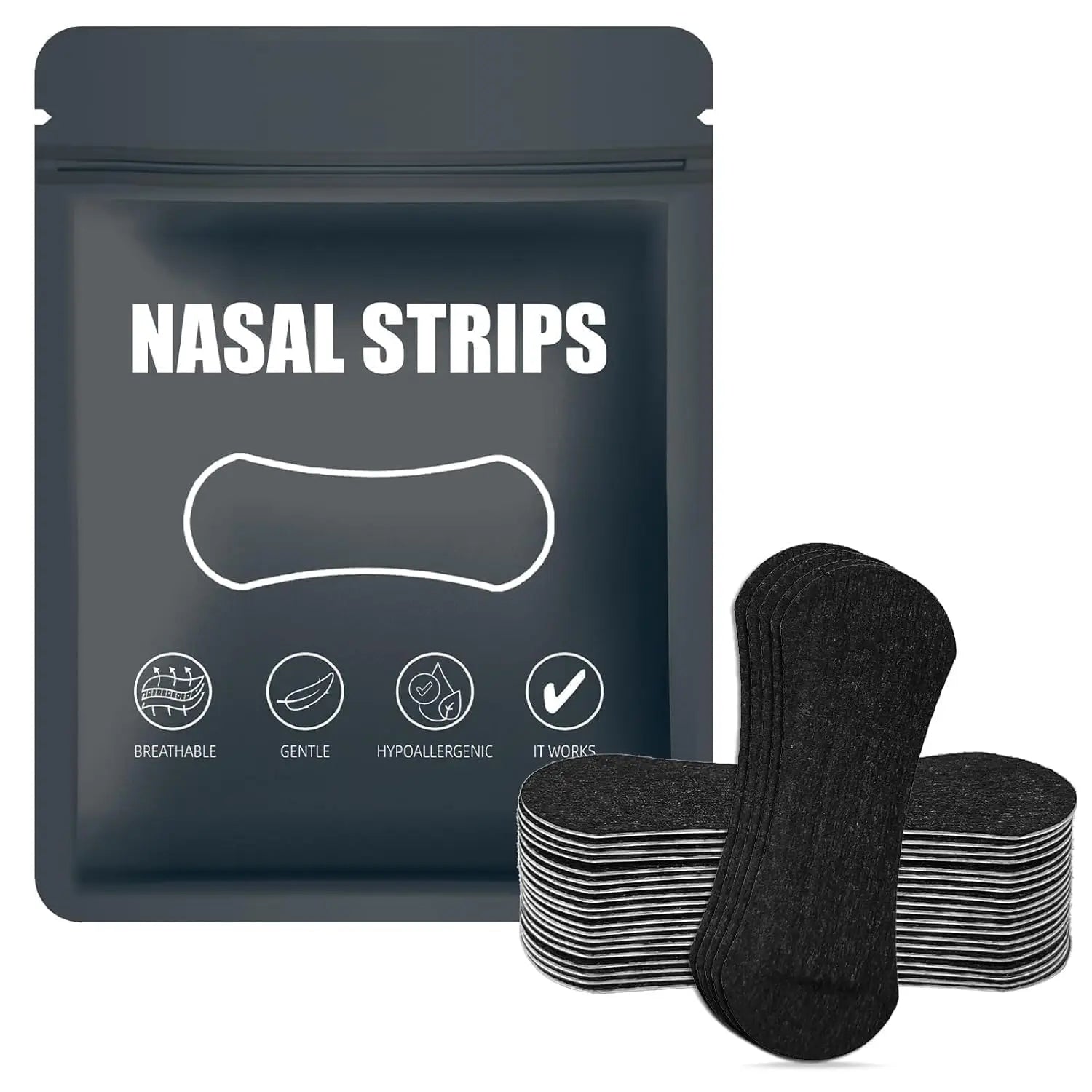 2 in 1 Anti-Snoring Nose Strips And Mouth Tape for Improved Nasal Expansion And Sleeping Snoring Relief