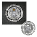 1 Piece Shiny Car Start Button Cover, Shiny Rhinestone Loop, Easy Installation, Universal Vehicle Start Button Protective Cover