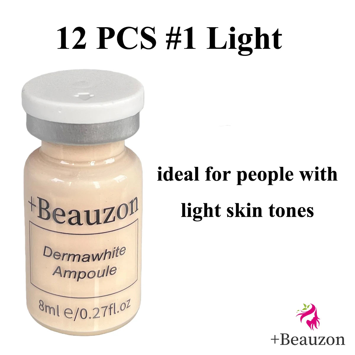 8ml BB Cream Hyaluronic Acid Facial Glow Serum Ampoule Essence Peptide Moisturizing Foundation Skin Rejuvenation Care Beauzon