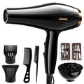 6 In 1 High-Powered Low Noise Hair Dryer Powerful Fast Dry Hot Cold Wind Hair Dryer For Home Travel Hair Styling