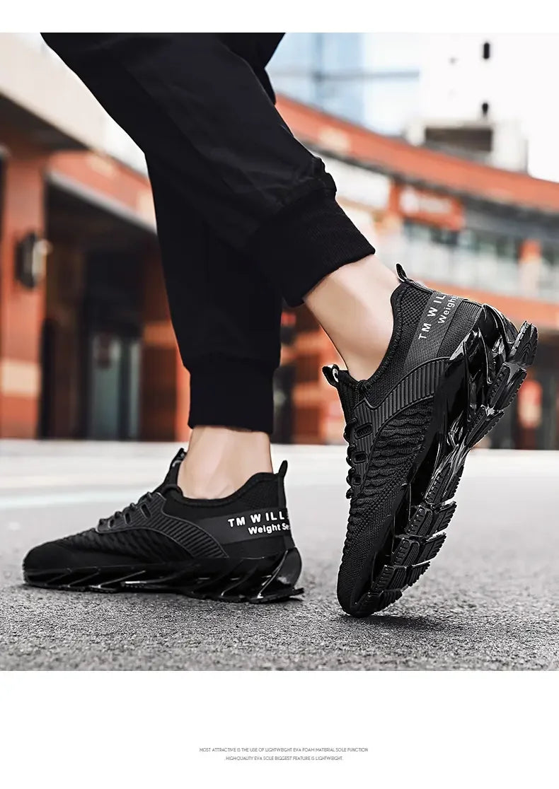 Men Shoes Fashion Mesh Breathable High-quality Sneakers Platform Soft Sole Casual Trend Versatile Running Shoes Tenis Masculino