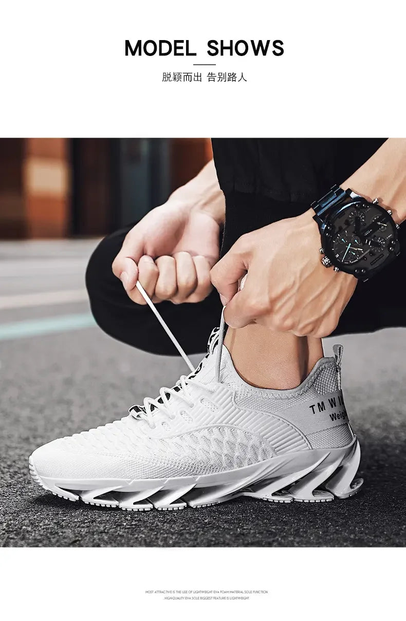 Men Shoes Fashion Mesh Breathable High-quality Sneakers Platform Soft Sole Casual Trend Versatile Running Shoes Tenis Masculino