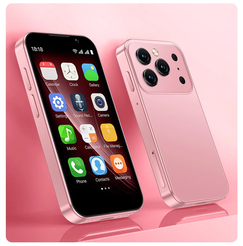SOYES XS18Pro Mini Smartphone 3.0" Display 2GB RAM 16GB ROM Dual SIM Standby Dual Camera Android 9.0 Apps WiFi i17 Mini Phone