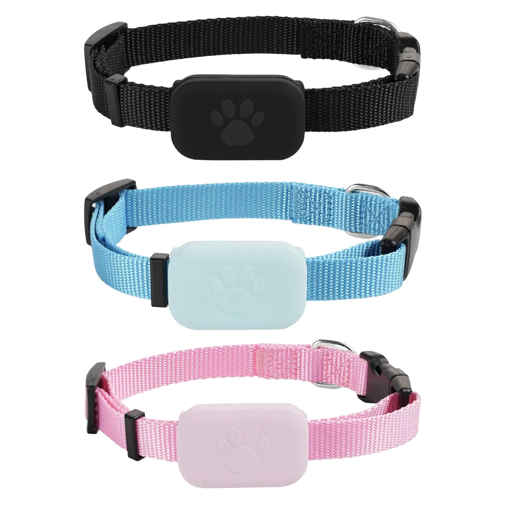 Waterproof Pet GPS Tracker - Dog & Cat Locator, with Adjustable Collar Anti Lost Dogs Real-time Tracking Device for iOS/Android
