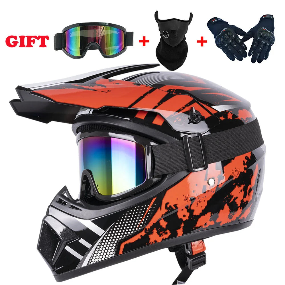 Casco Integral Moto Todoterreno | Downhill y Cross - ¡Incluye 3 Regalos!