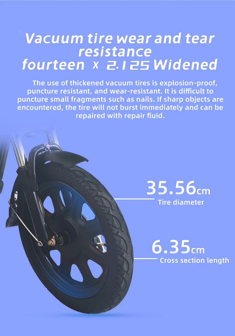 14 inch Electric Bicycle  City Bike Mountain Bike Carry Bike E Bike электровелосипед