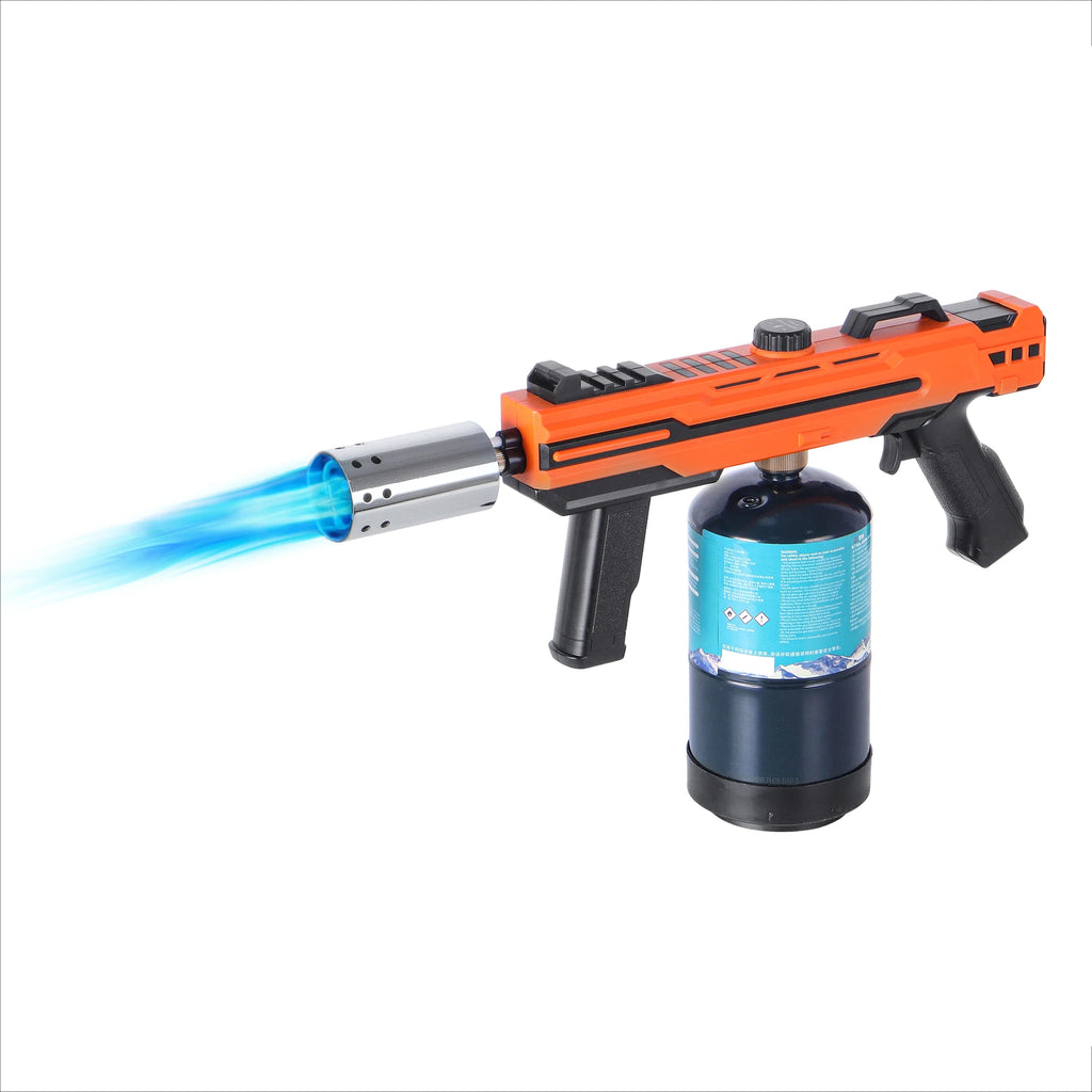 Propane Burner Gun with Adjustable Flame, Portable Torch Head for BBQ, Grill, Sous Vide, Campfire & Charcoal Lighting