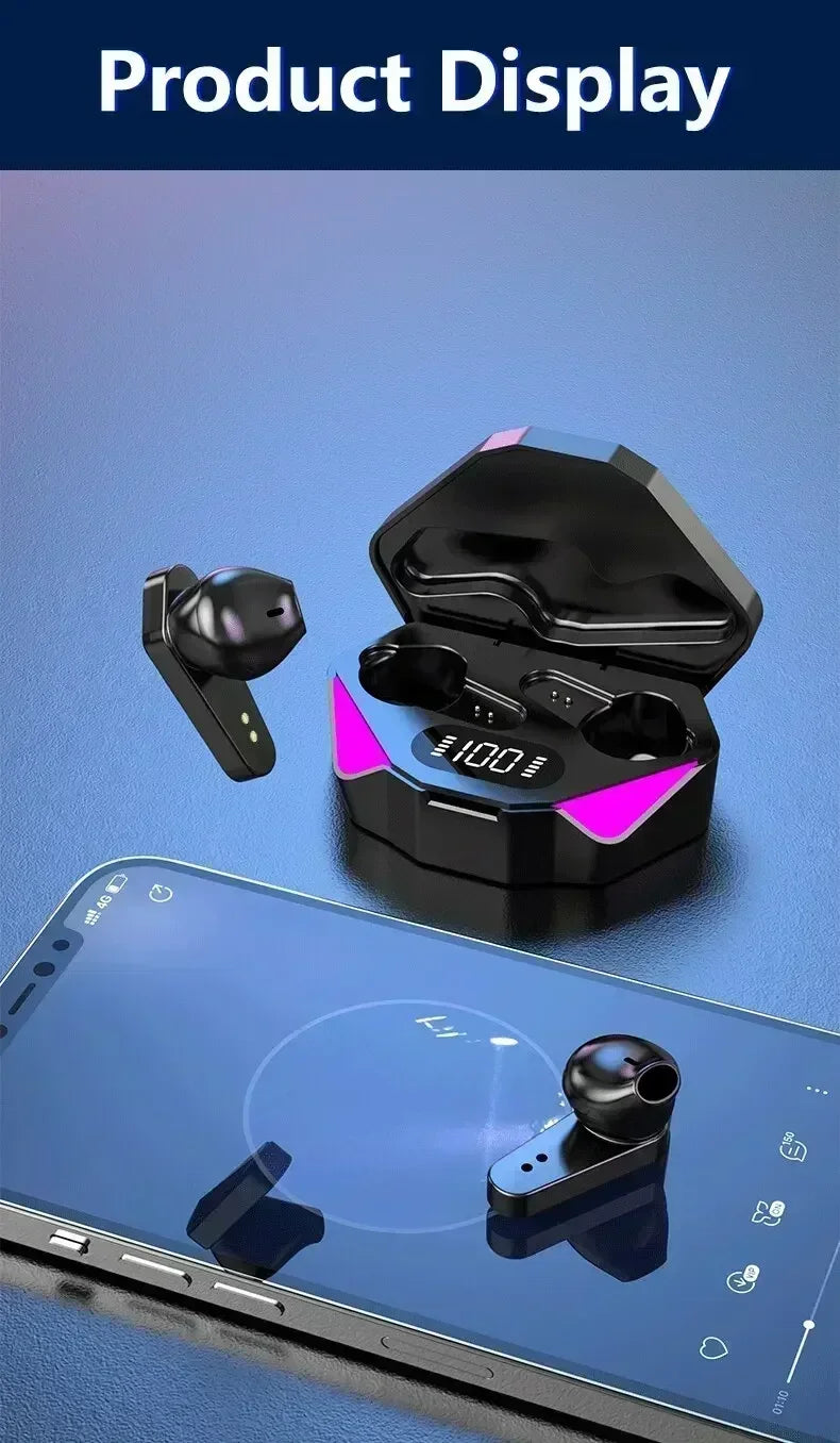 New TWS headset Bluetooth wireless gamer headset gamer with microphone hands-free apply to smartphones