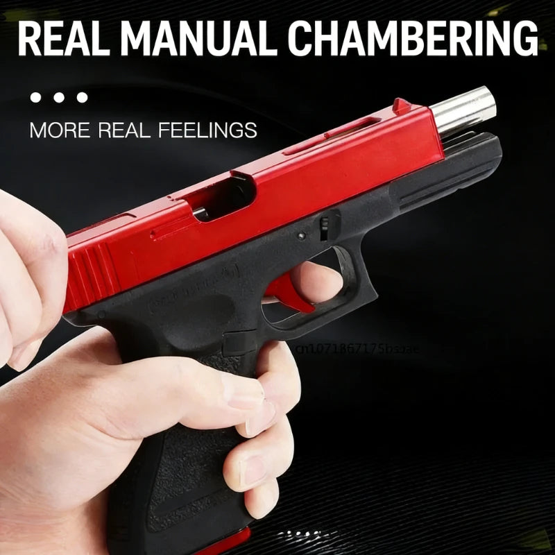 G17 Alloy Toy Gun Realistic Look Detachable Design with Free Aiming Device Exquisite Collection Great Birthday Gift for Boys