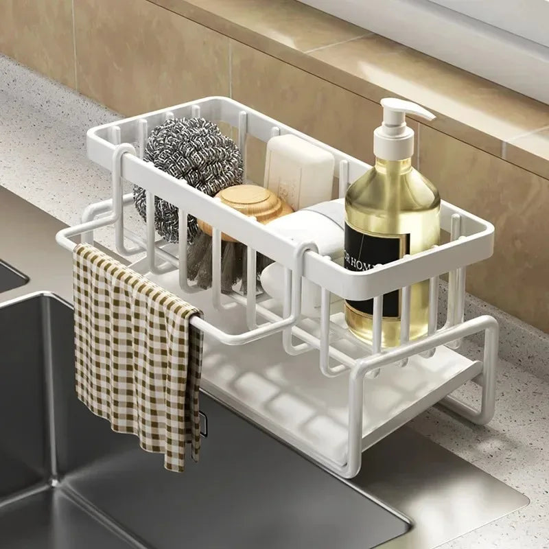 Estante de Cocina Adhesivo con Ganchos - Sin Perforaciones