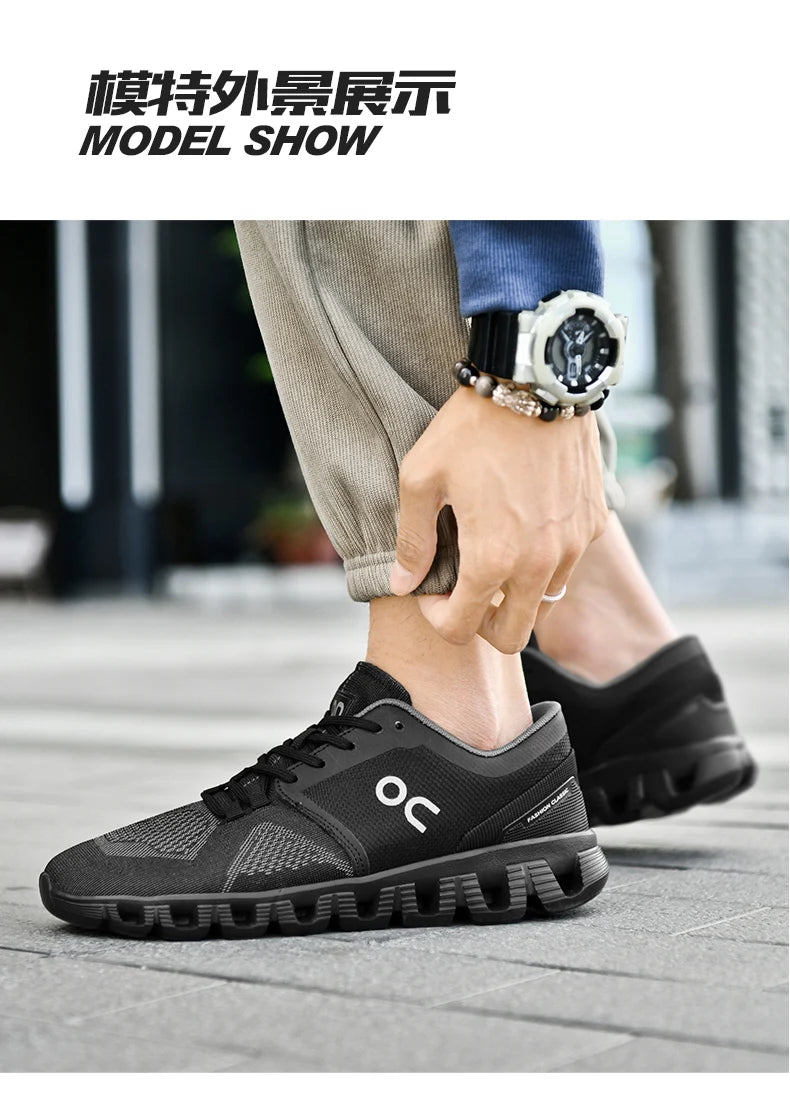 Men's Breathable Casual Sneakers Air Mesh Running Shoes Lightweight Summer Outdoor Sports Zapatillas for Male Large Size 39-46