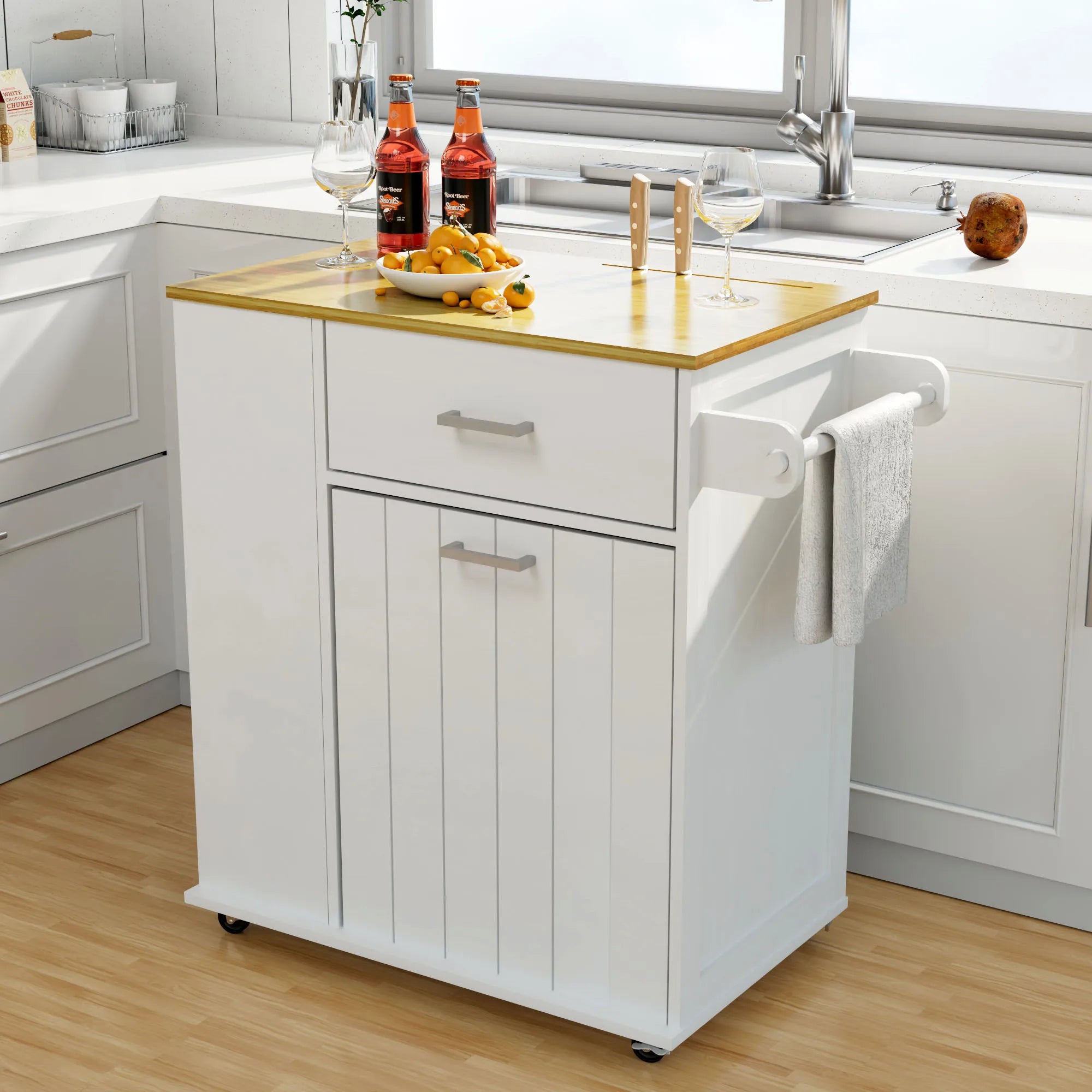 Rolling Kitchen Island With Spice Rack Storage Kitchen Cabinet On Wheels Tile Out Door Pet Proof Trolley Cart For Dining Room