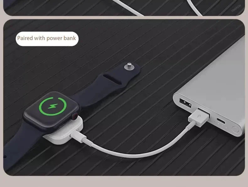 Fast Magnetic Watch Wireless Charger For Apple Watch Ultra 3 2 1 Series 9 8 7 6 SE Charger Dock Adapter Type C Portable Charger