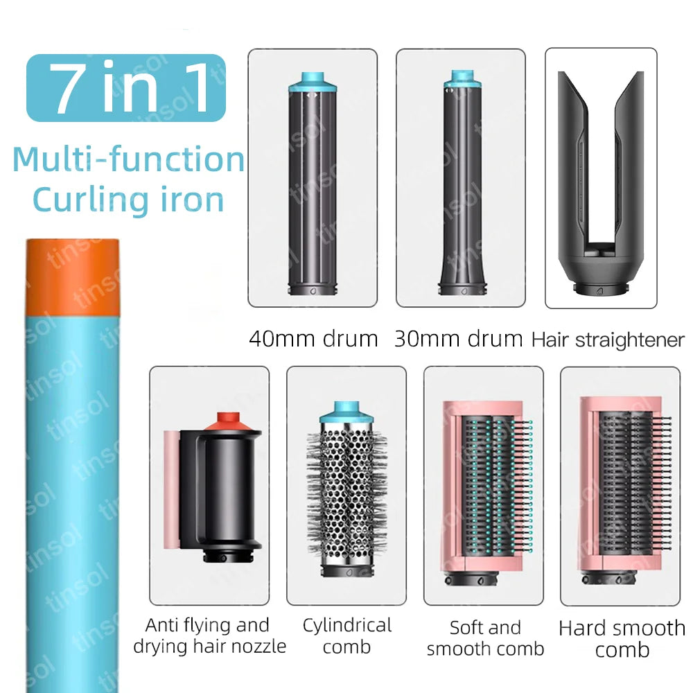 TINSOL 7-in-1 Air Styling Hair Dryer, 110,000 RPM High-Speed Hair Care, Ionic Hair Dryer, Automatic Curling Set
