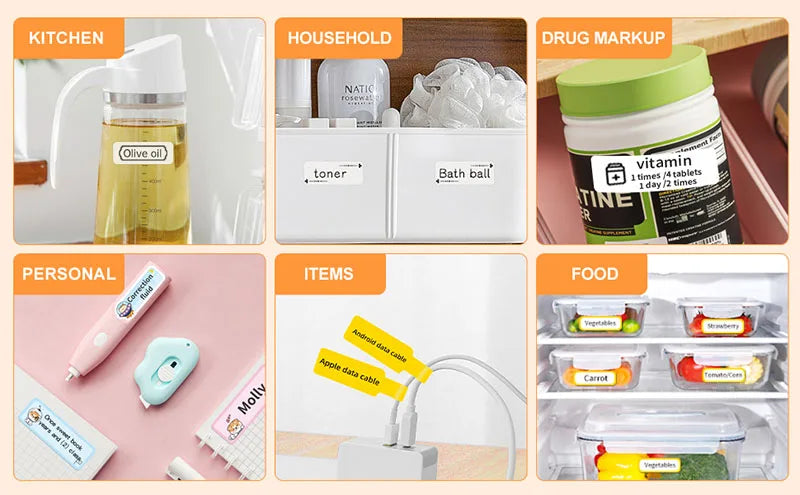 NIIMBOT N1/B18 Mini Portable Label Printer Thermal Transfer Pocket Label Maker With Long Life Ribbon And PET Stickers Gift