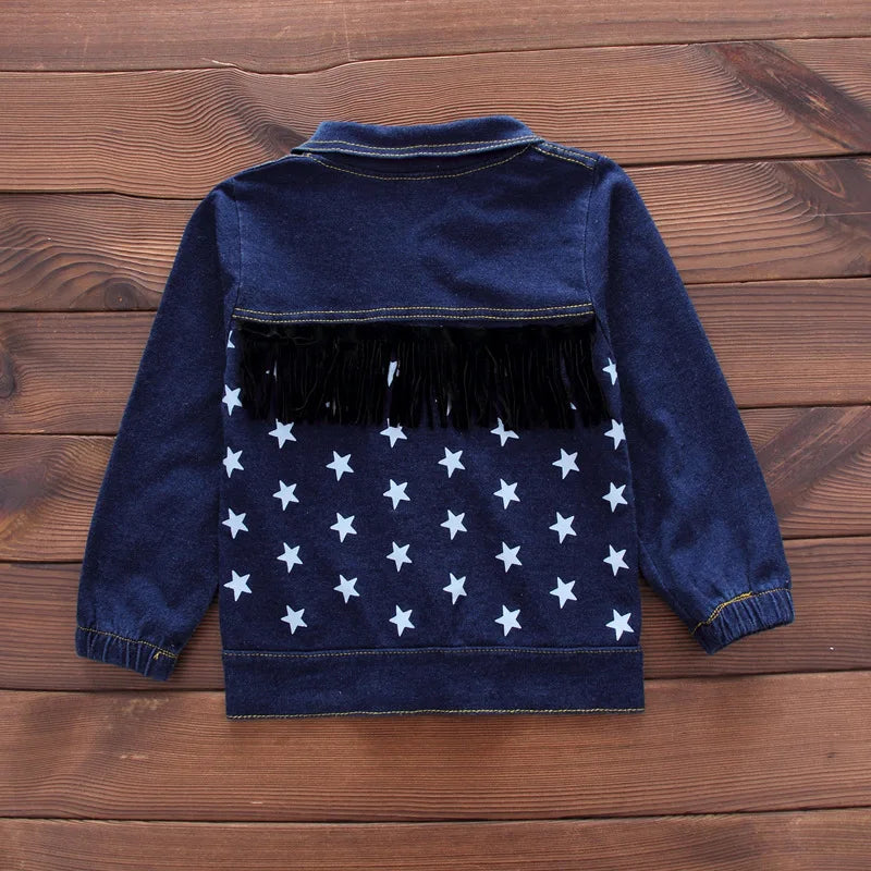boys Spring fashion sets Children Boy 2PCS Clothing top and bottom Set Cotton Denim Coat +Solid Jeans Pants Baby Boys Outfits