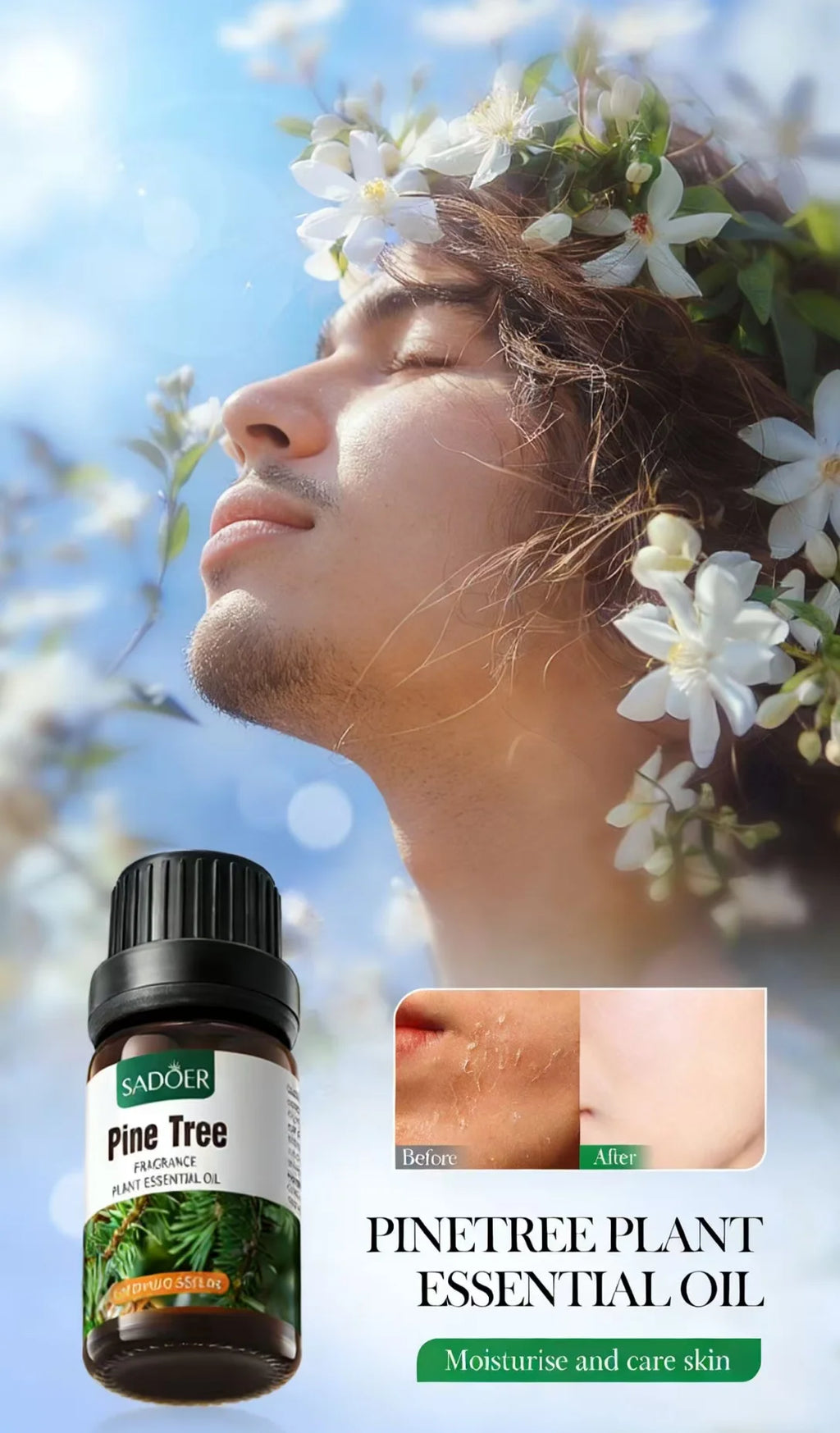 PWD aroma 10ML Massage essential oil male fragrance  strengthened smell High purity body  lubrication
