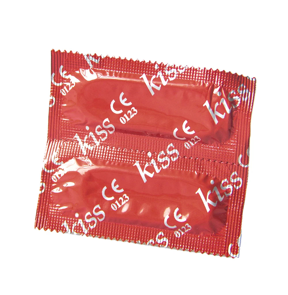 20Pcs Kiss Red Condoms Ultra Thin Safe Adult Contraceptive Sleeve Ring Cover Penis Delay Impotence Erection Sex toys Men