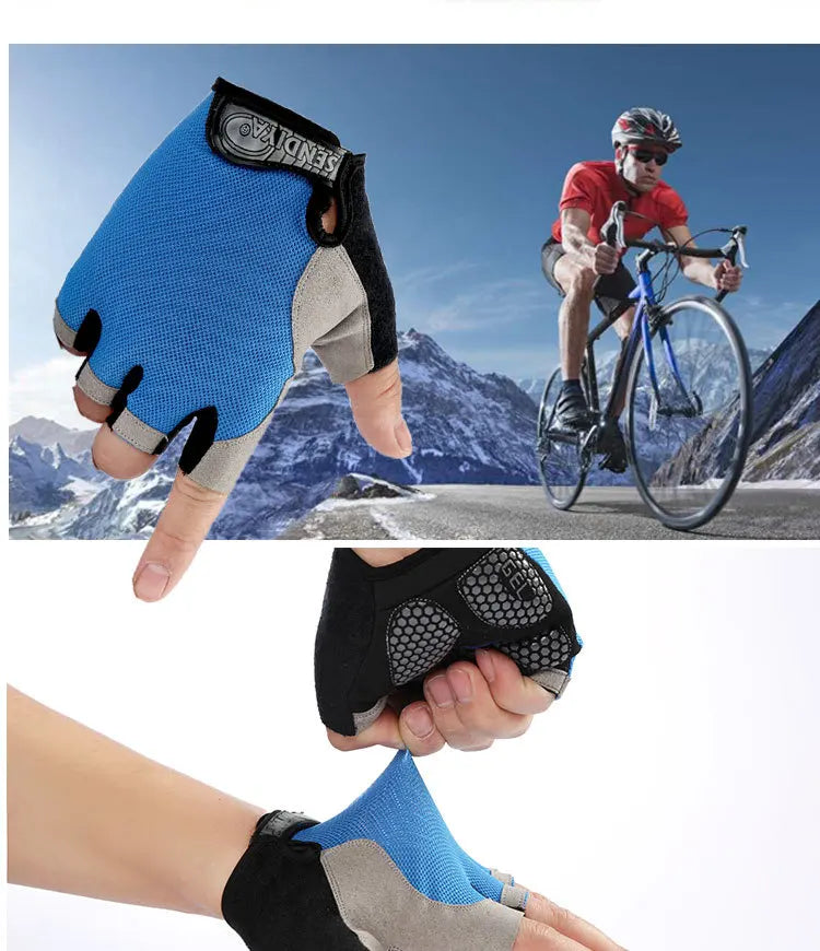 Guantes de Gym Sin Dedos – Fitness Ciclismo Antideslizante Unisex