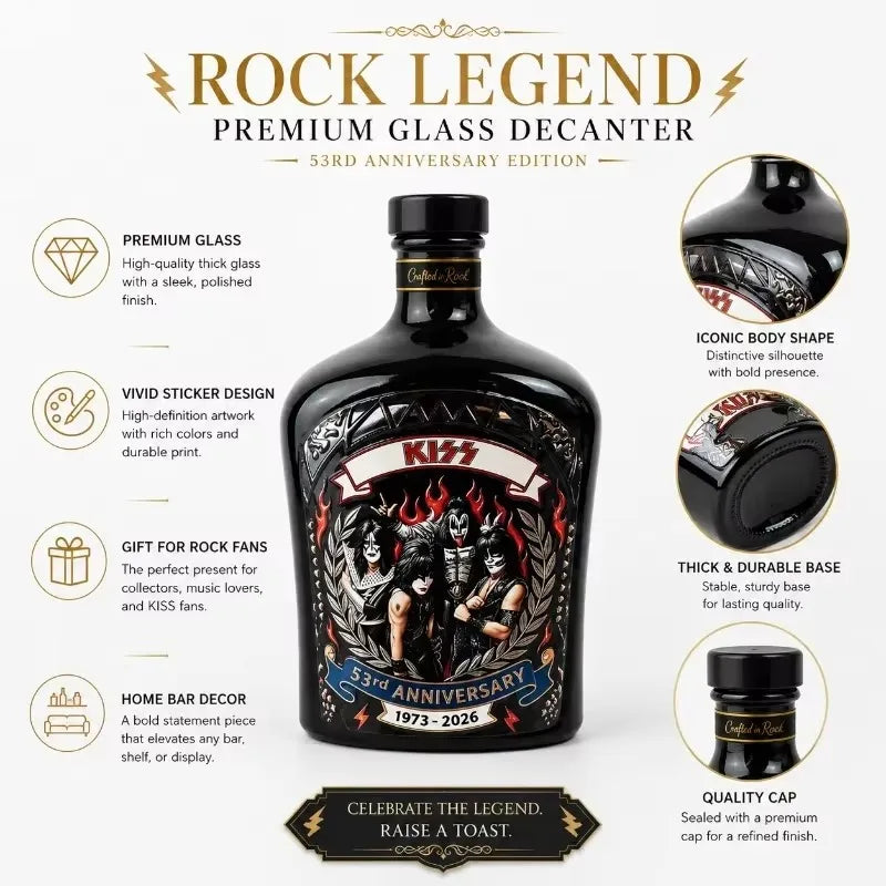 KISS Band 56th Anniversary Crown Royal Collectible Whiskey, Rock Legend Collaboration