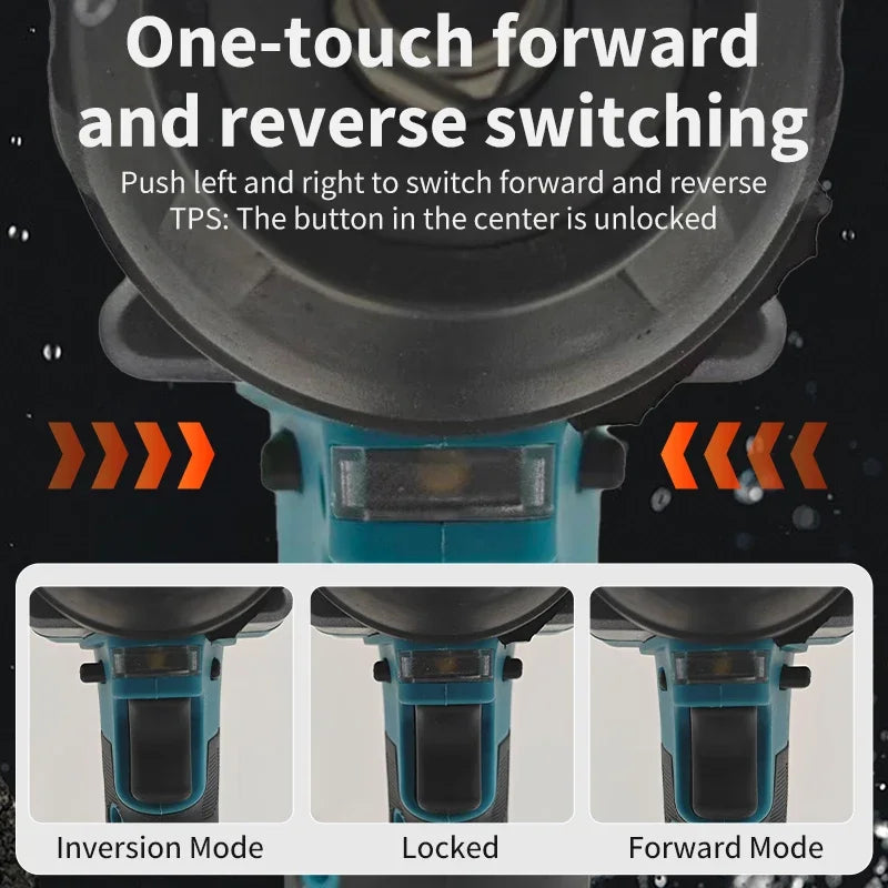 Makita DTW700 Cordless 1000N.m Impact Wrench Brushless Electric Wrench Screwdriver Large Torque Auto Repair Power Tools