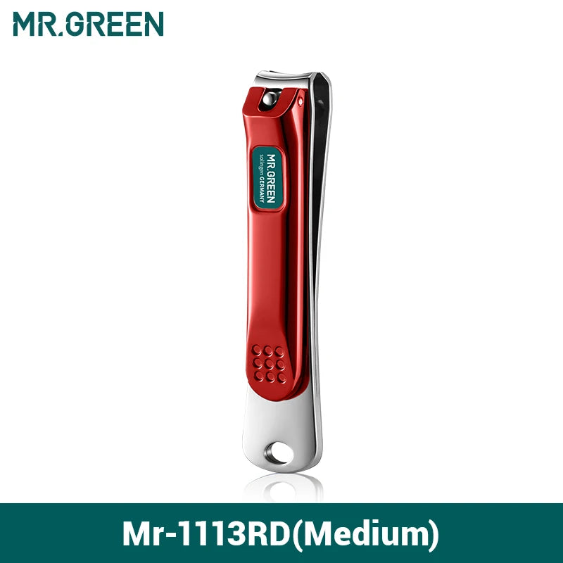 MR.GREEN Nail Clippers Stainless Steel Curved Blade Clipper Fingernail Scissors Cutter Manicure Tools Trimmer with Nail Files