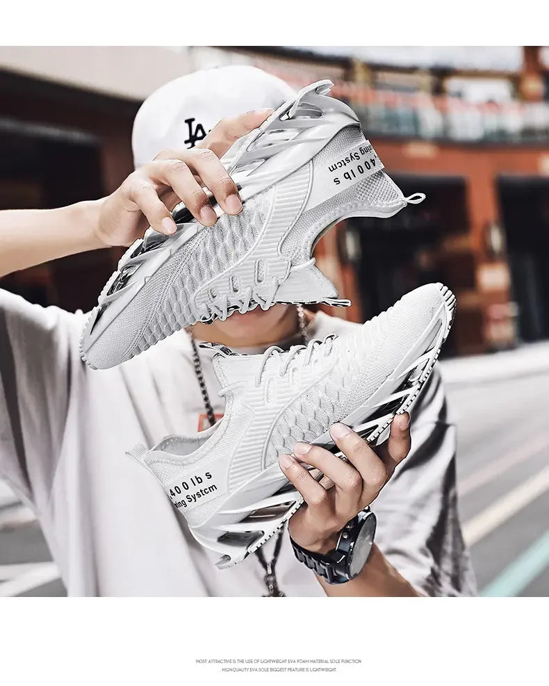 Men Shoes Fashion Mesh Breathable High-quality Sneakers Platform Soft Sole Casual Trend Versatile Running Shoes Tenis Masculino