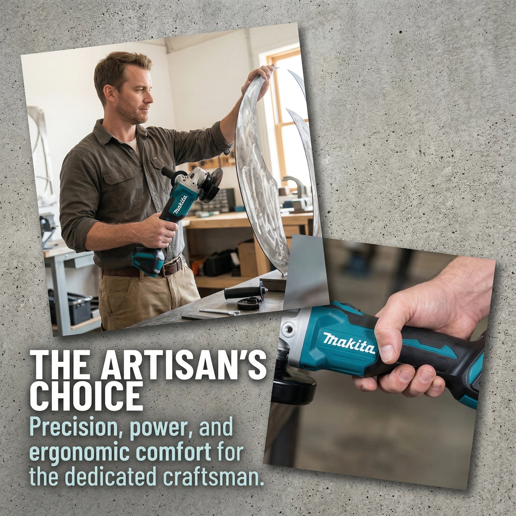 Makita DGA404 18V 6.0Ah 125mm Brushless Lithium Battery Angle Grinder Rechargeable Cutting Machine Multi-functional All-in-one B