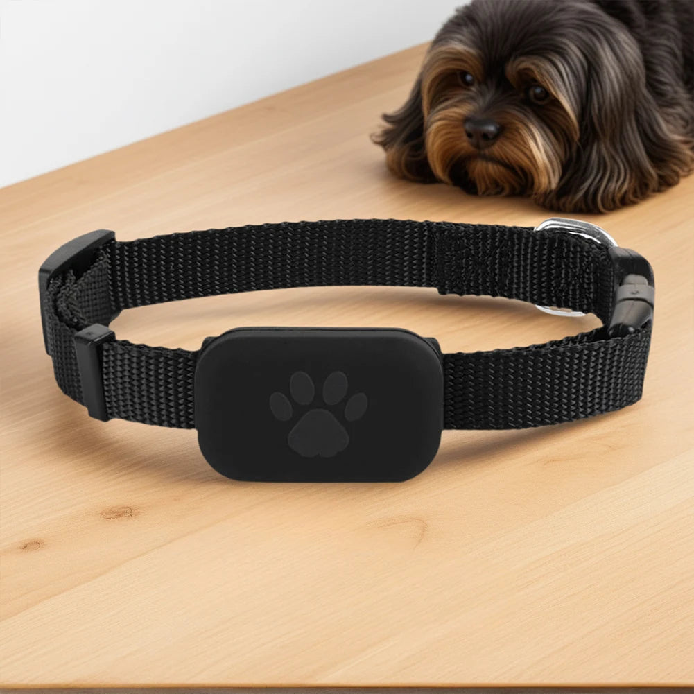 Waterproof Pet GPS Tracker - Dog & Cat Locator, with Adjustable Collar Anti Lost Dogs Real-time Tracking Device for iOS/Android