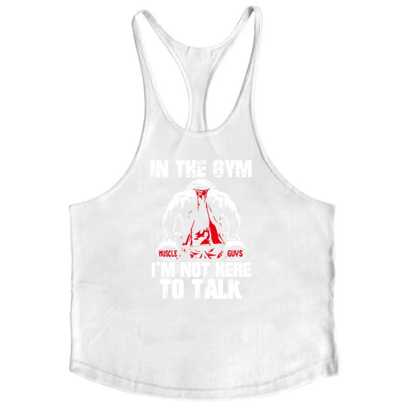 Gyms Workout Sleeveless Shirt Stringer Tank Top Men Bodybuilding Clothing Fitness Mens Sportwear Vests Muscle Singlets